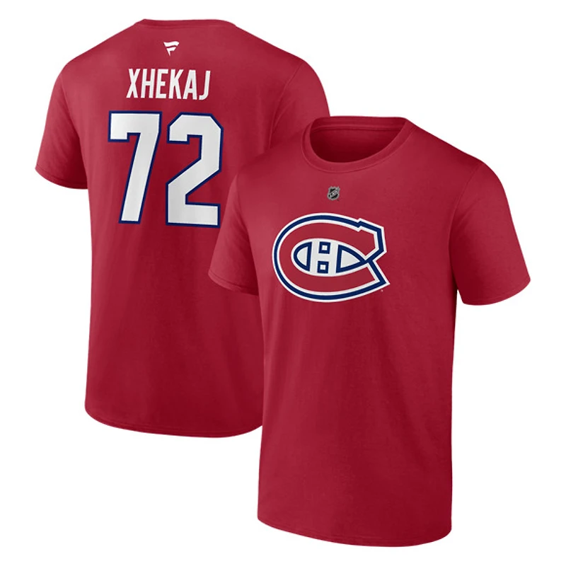 Authentic Stacked #72 Arber Xhekaj - Adult NHL T-shirt