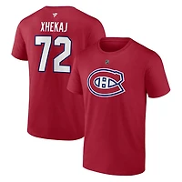 Authentic Stacked #72 Arber Xhekaj - Adult NHL T-shirt