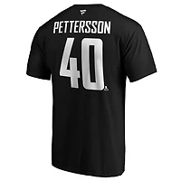 Authentic Stacked #40 Elias Pettersson - T-shirt de la LNH pour adulte