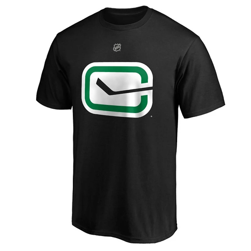 Authentic Stacked #40 Elias Pettersson - T-shirt de la LNH pour adulte
