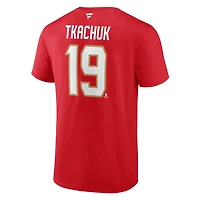 Authentic Stacked #19 Matthew Tkachuk - Adult NHL T-shirt