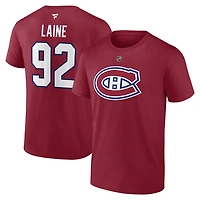 Authentic Stacked #92 Patrik Laine - Adult NHL T-shirt