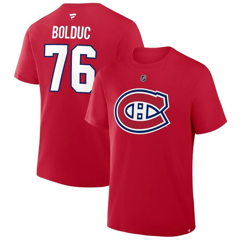 Authentic Stacked #76 Zack Bolduc - T-shirt de la LNH pour adulte