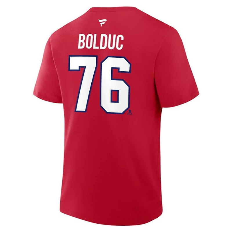 Authentic Stacked #76 Zack Bolduc - T-shirt de la LNH pour adulte
