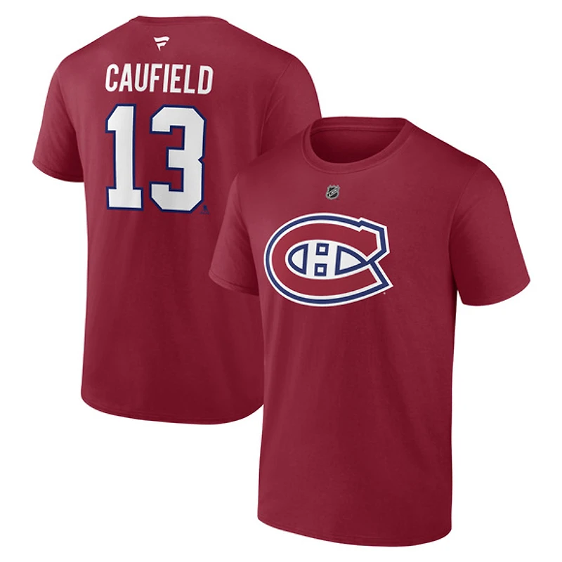 Authentic Stacked #13 Cole Caufield - Adult NHL T-shirt