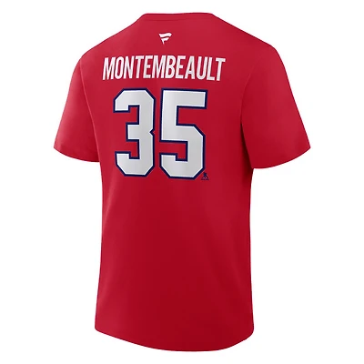 Authentic Stacked #35 Sam Montembeault - T-shirt de la LNH pour adulte