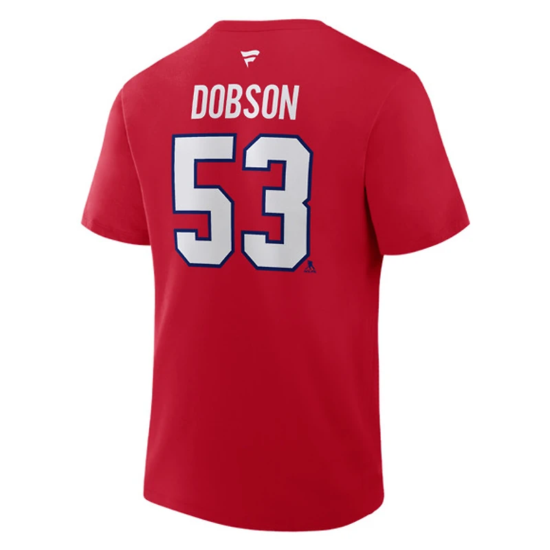 Authentic Stacked #53 Noah Dobson - Adult NHL T-Shirt