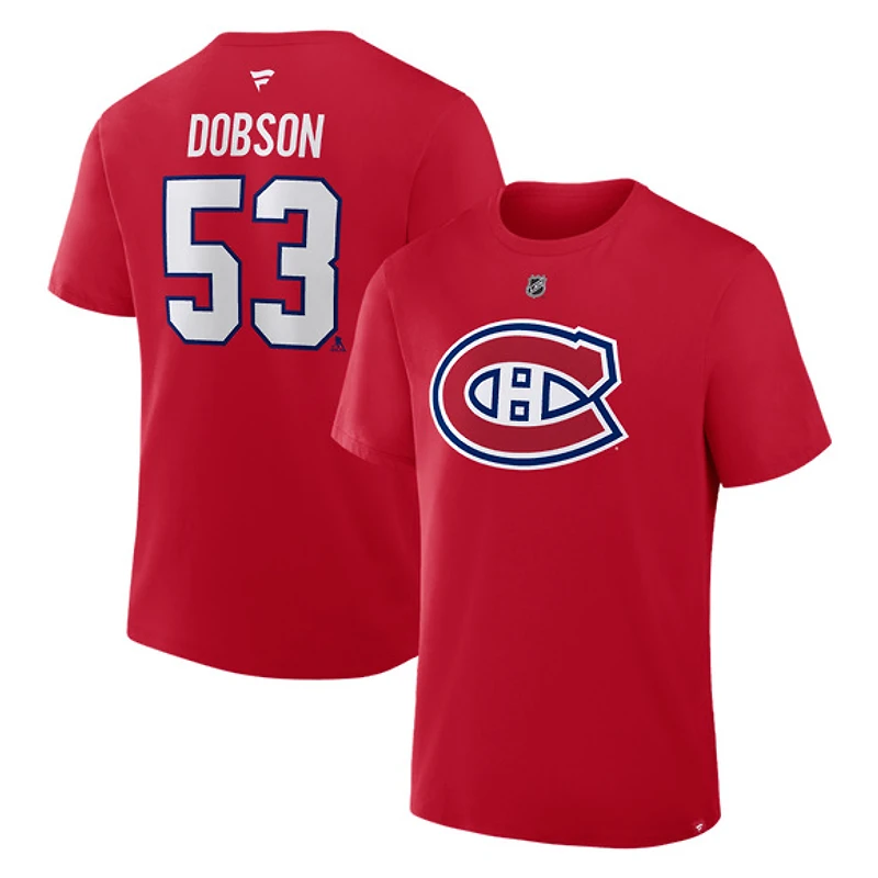 Authentic Stacked #53 Noah Dobson - Adult NHL T-Shirt