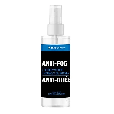 Blue Clear - Nettoyant antibuée pour visière de hockey