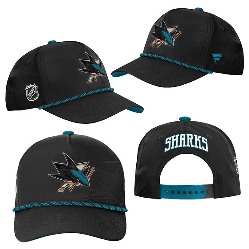 Authentic Pro 2026 Podium Sharks de San Jose - Casquette ajustable pour junior