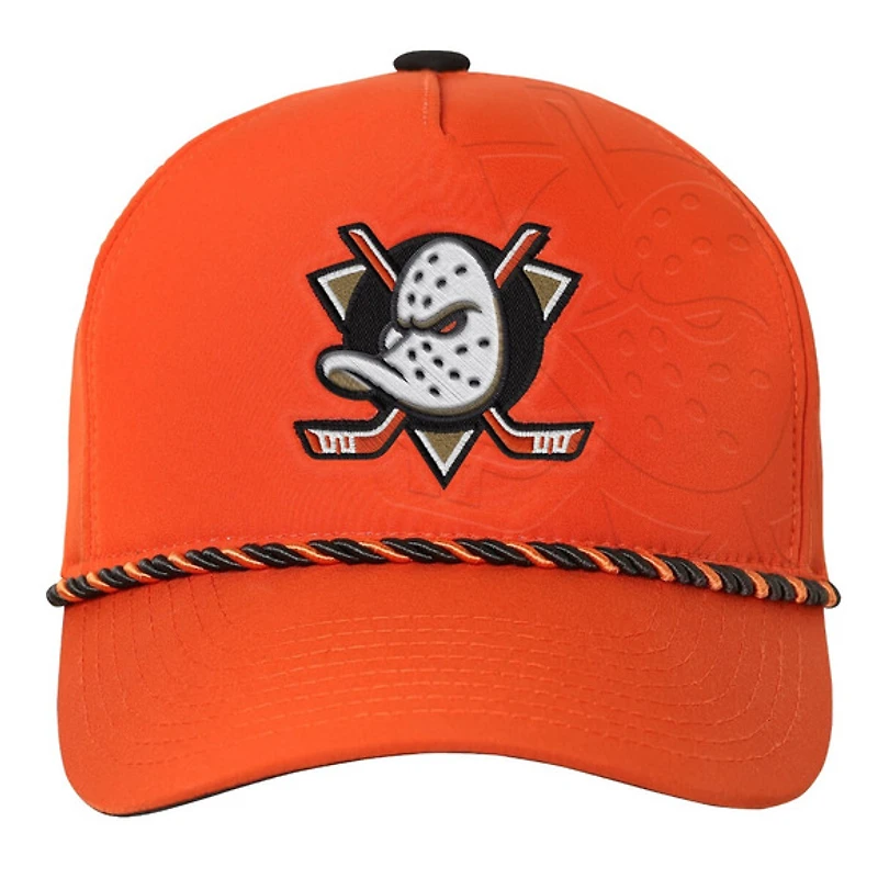Authentic Pro 2026 Podium Ducks d'Anaheim - Casquette ajustable pour junior