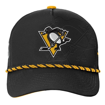 Authentic Pro 2026 Podium Penguins de Pittsburgh - Casquette ajustable pour junior