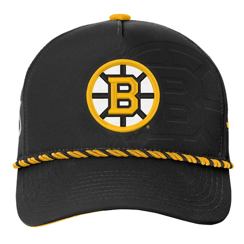 Authentic Pro 2026 Podium Bruins de Boston - Casquette ajustable pour junior