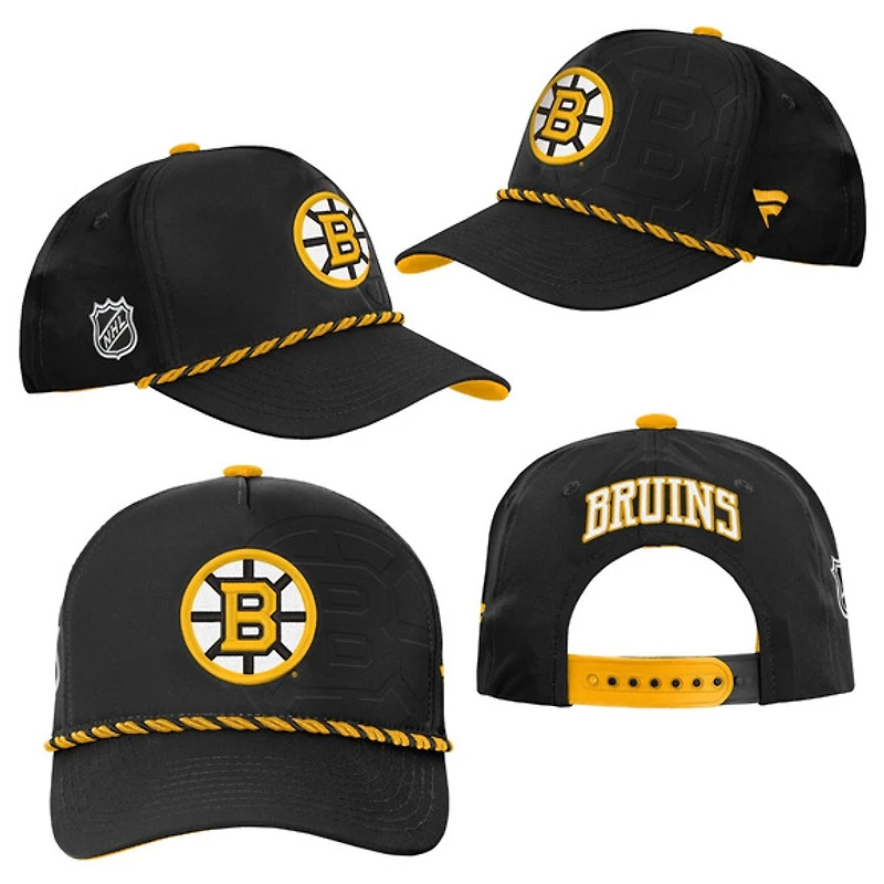 Authentic Pro 2026 Podium Bruins de Boston - Casquette ajustable pour junior