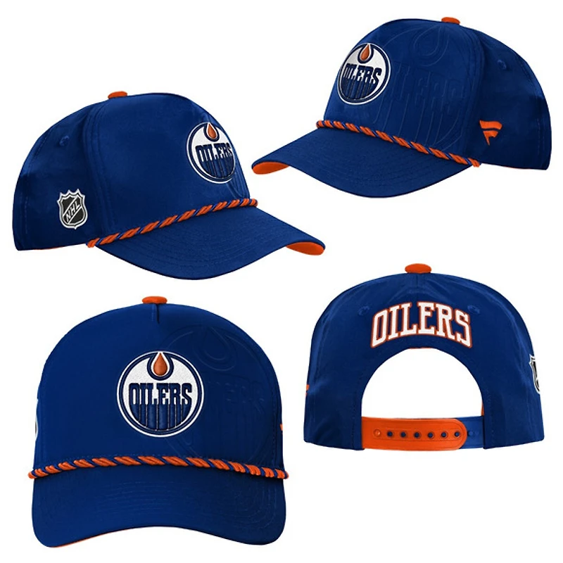 Authentic Pro 2026 Podium Oilers d'Edmonton - Casquette ajustable pour junior