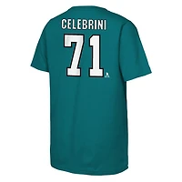 Macklin Celebrini Sharks de San Jose - T-shirt la LNH pour junior