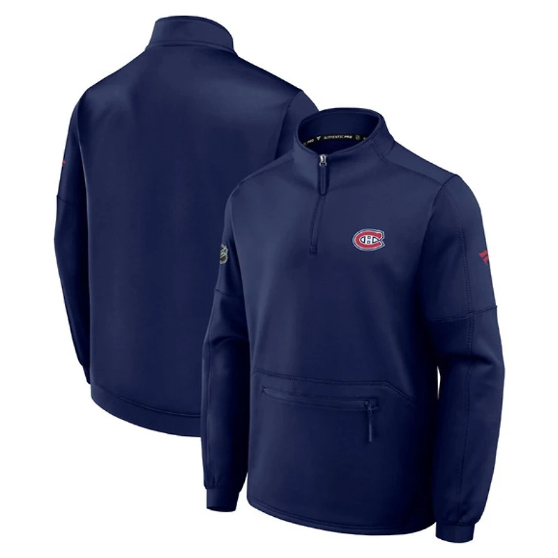 Authentic Pro Rink Montreal Canadiens - Men's Half-Zip Sweatshirt