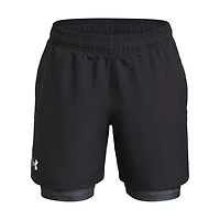 Woven - Short athlétique 2 en 1 pour garçon