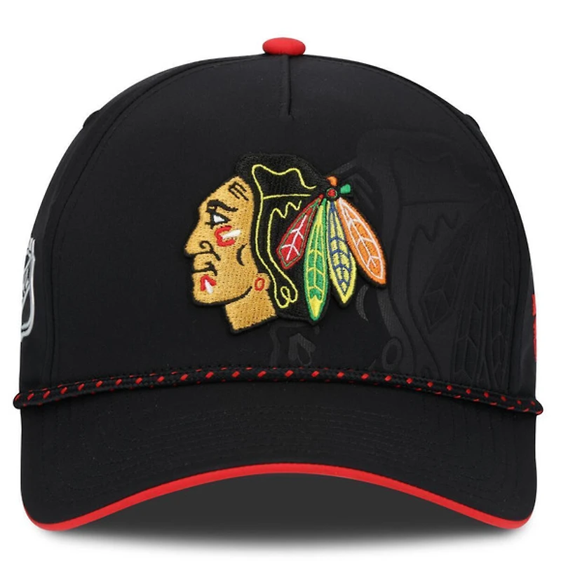 Draft 2026 Authentic Pro Blackhawks de Chicago - Casquette ajustable pour adulte