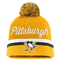 Draft 2026 Authentic Pro Pittsburgh Penguins - Adult Cuffed Beanie with Pompom