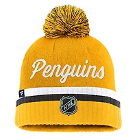 Draft 2026 Authentic Pro Pittsburgh Penguins - Adult Cuffed Beanie with Pompom