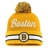 Draft 2026 Authentic Pro Boston Bruins - Adult Cuffed Beanie with Pompom