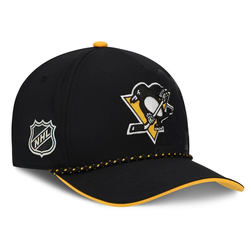 Draft 2026 Authentic Pro Penguins de Pittsburg - Casquette ajustable pour adulte