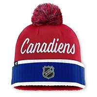2026 Draft Authentic Pro Montreal Canadiens - Adult Cuffed Beanie with Pompom