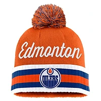 Draft 2026 Authentic Pro Edmonton Oilers - Adult Cuffed Beanie with Pompom