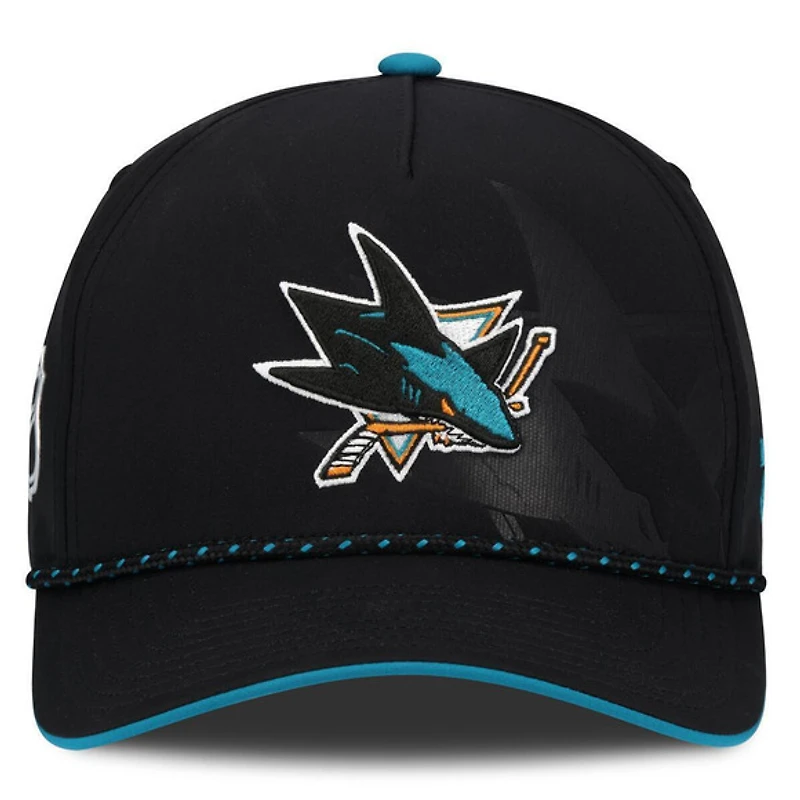 Draft 2026 Authentic Pro Sharks de San Jose - Casquette ajustable pour adulte