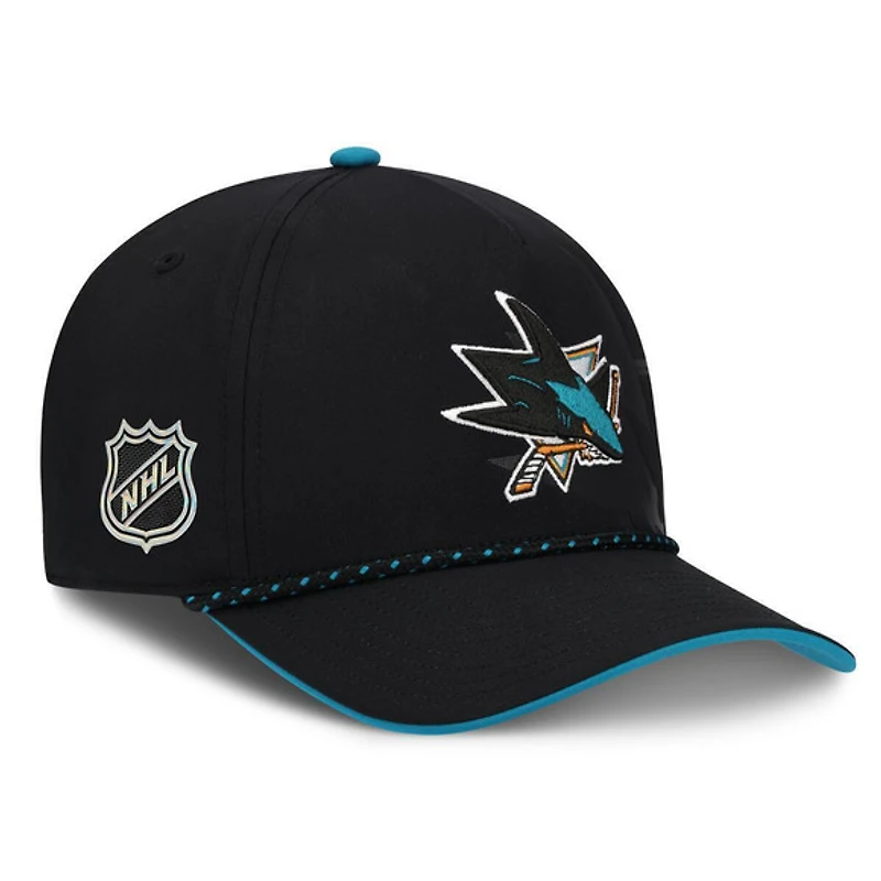 Draft 2026 Authentic Pro Sharks de San Jose - Casquette ajustable pour adulte