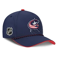 Draft 2026 Authentic Pro Blue Jackets de Columbus - Casquette ajustable pour adulte