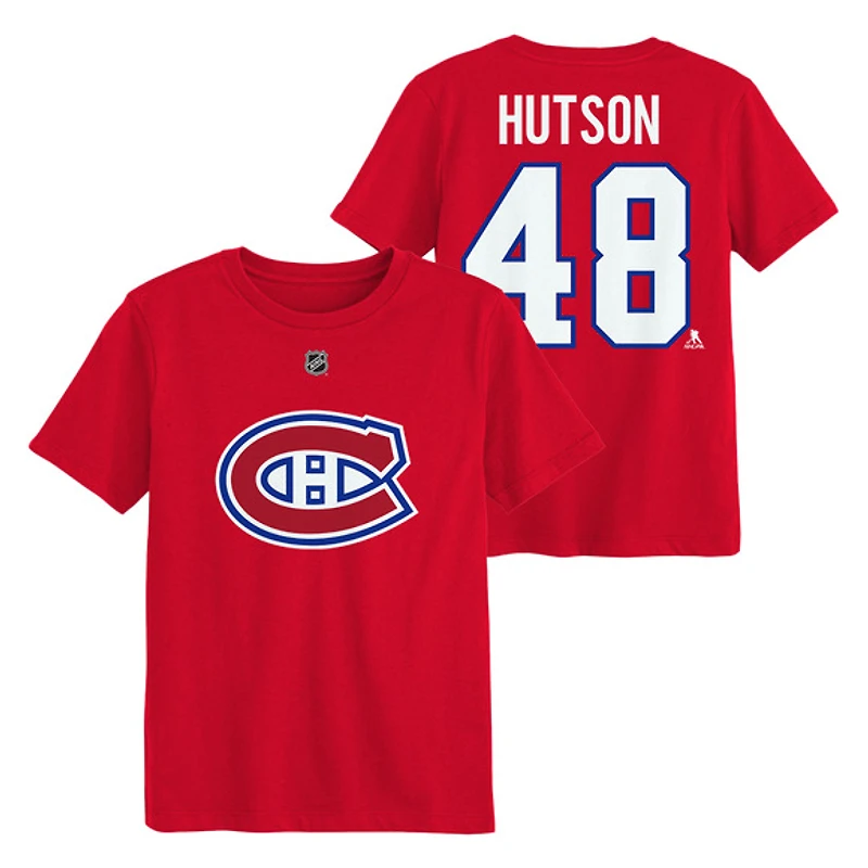 Lane Hutson Montreal Canadiens - Kids' NHL T-Shirt