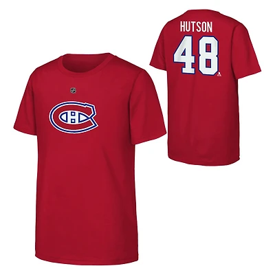 Lane Hutson Canadiens de Montréal - T-shirt de la LNH pour junior