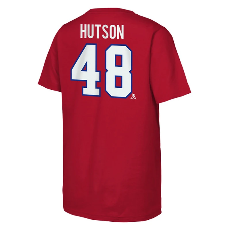 Lane Hutson Canadiens de Montréal - T-shirt de la LNH pour junior