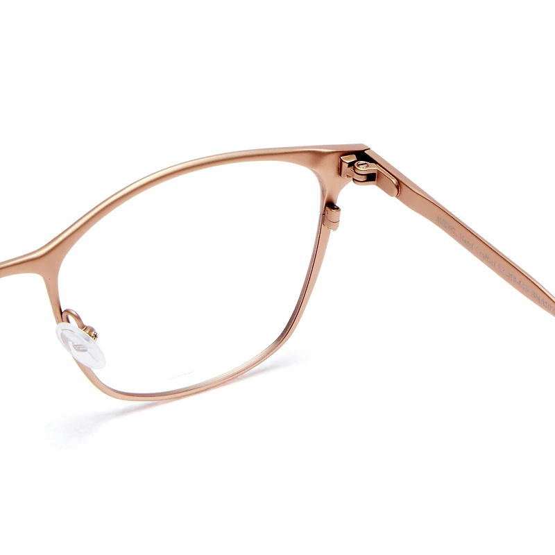 Meryl - Matte Rose Gold Glasses