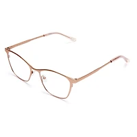 Meryl - Matte Rose Gold Glasses 