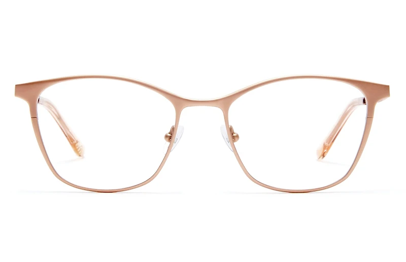 Meryl - Matte Rose Gold Glasses