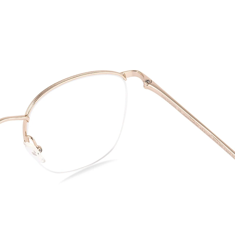 Theodore Semi Rimless - Gold Glasses 