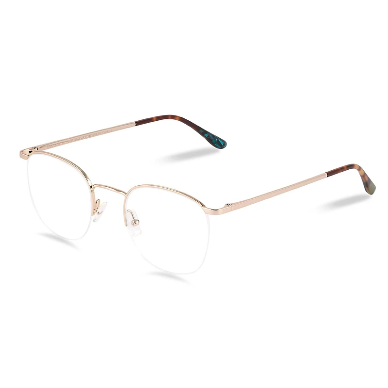 Theodore Semi Rimless - Gold Glasses 