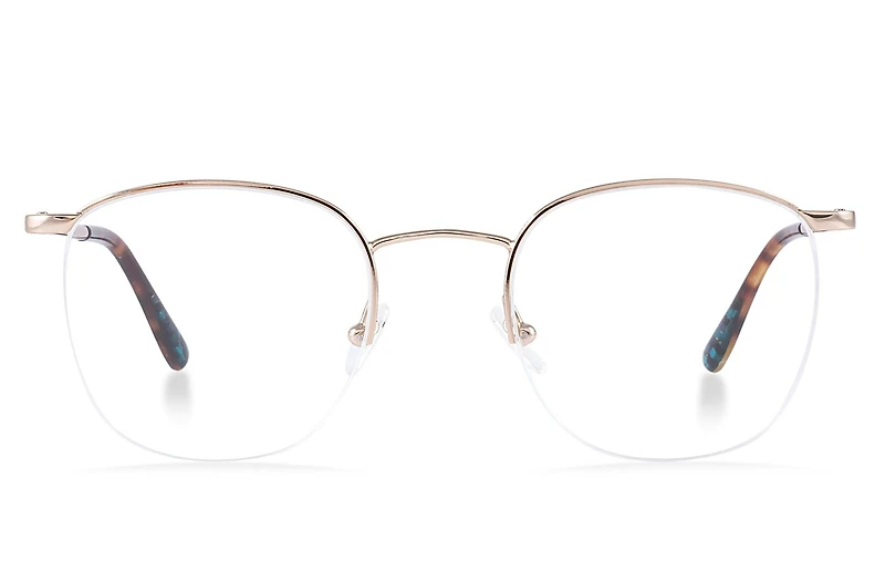 Theodore Semi Rimless - Gold Glasses 