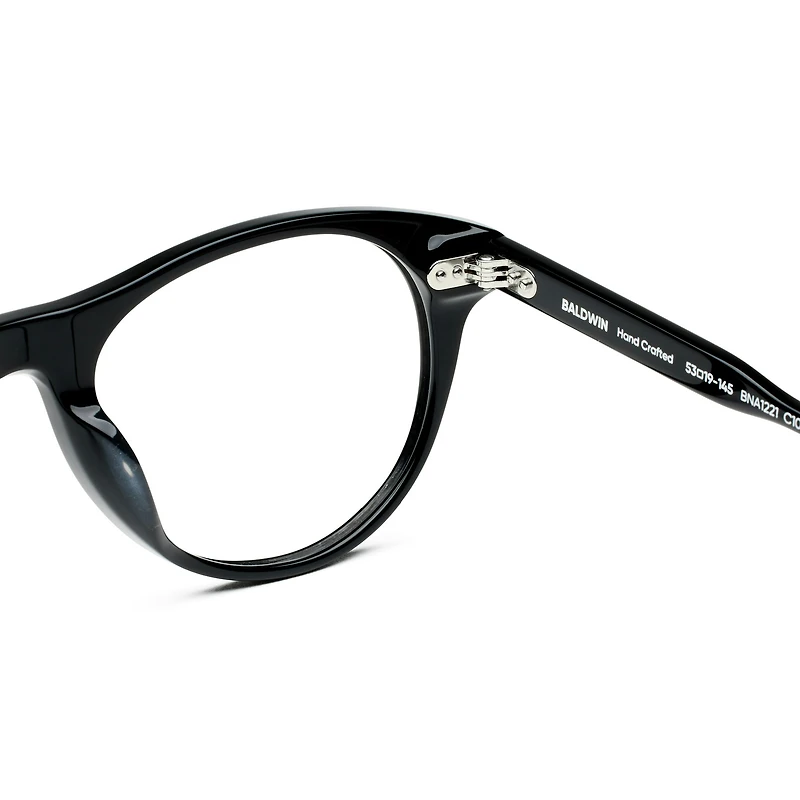Baldwin - Black Glasses 