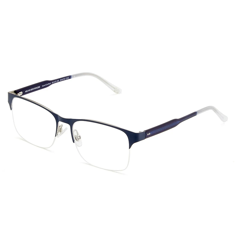 Melvin Semi Rimless - Navy Glasses 