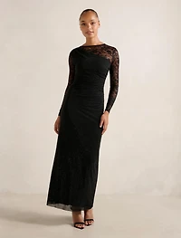Natalie Heatseal Lace Maxi Dress