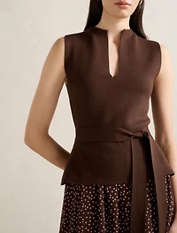 Catherine Woven Mix Knit Dress