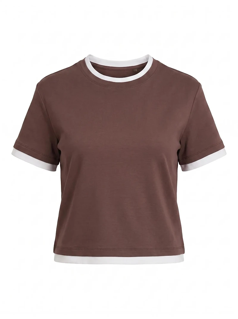 Charlie Contrast Layered Tee