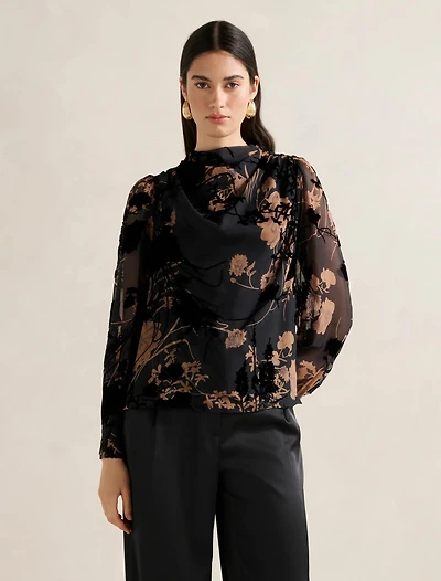 Amaya Drape Blouse