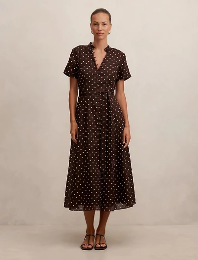 Therese Short Sleeve Midi Dress