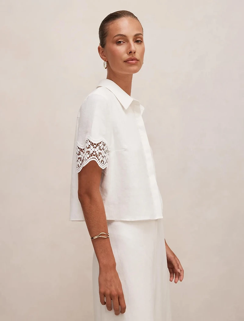 Skye Lace Trim Shirt
