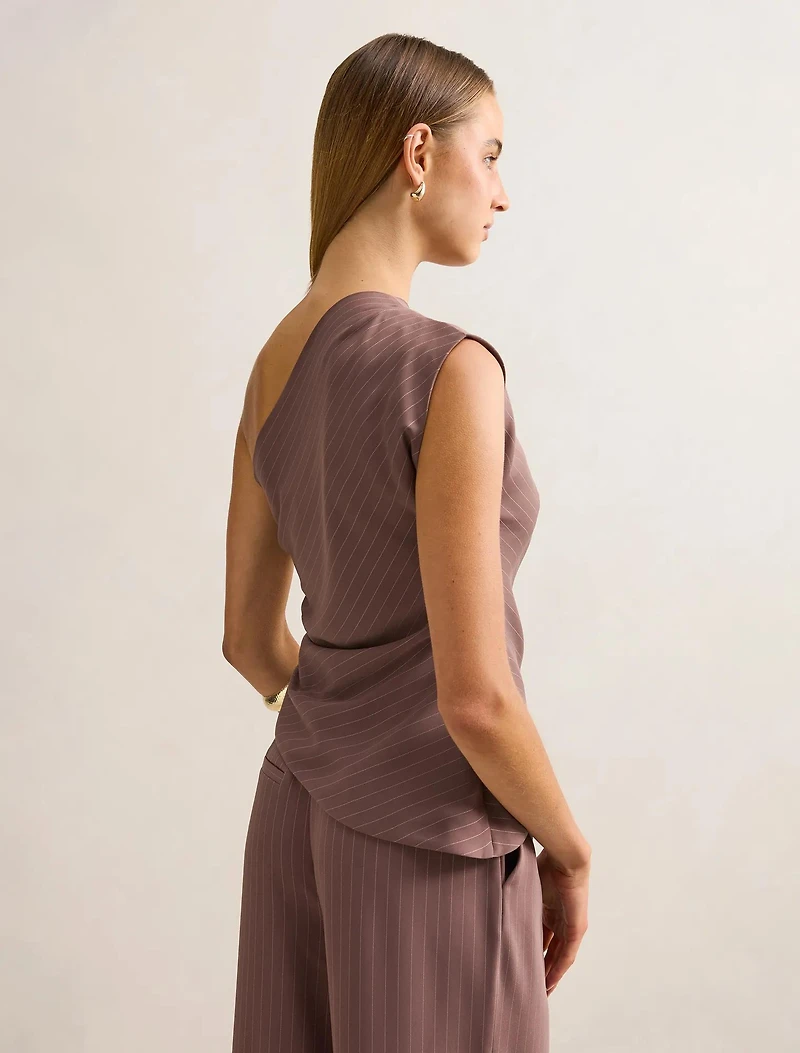 Willow Asymmetrical Tuck Top